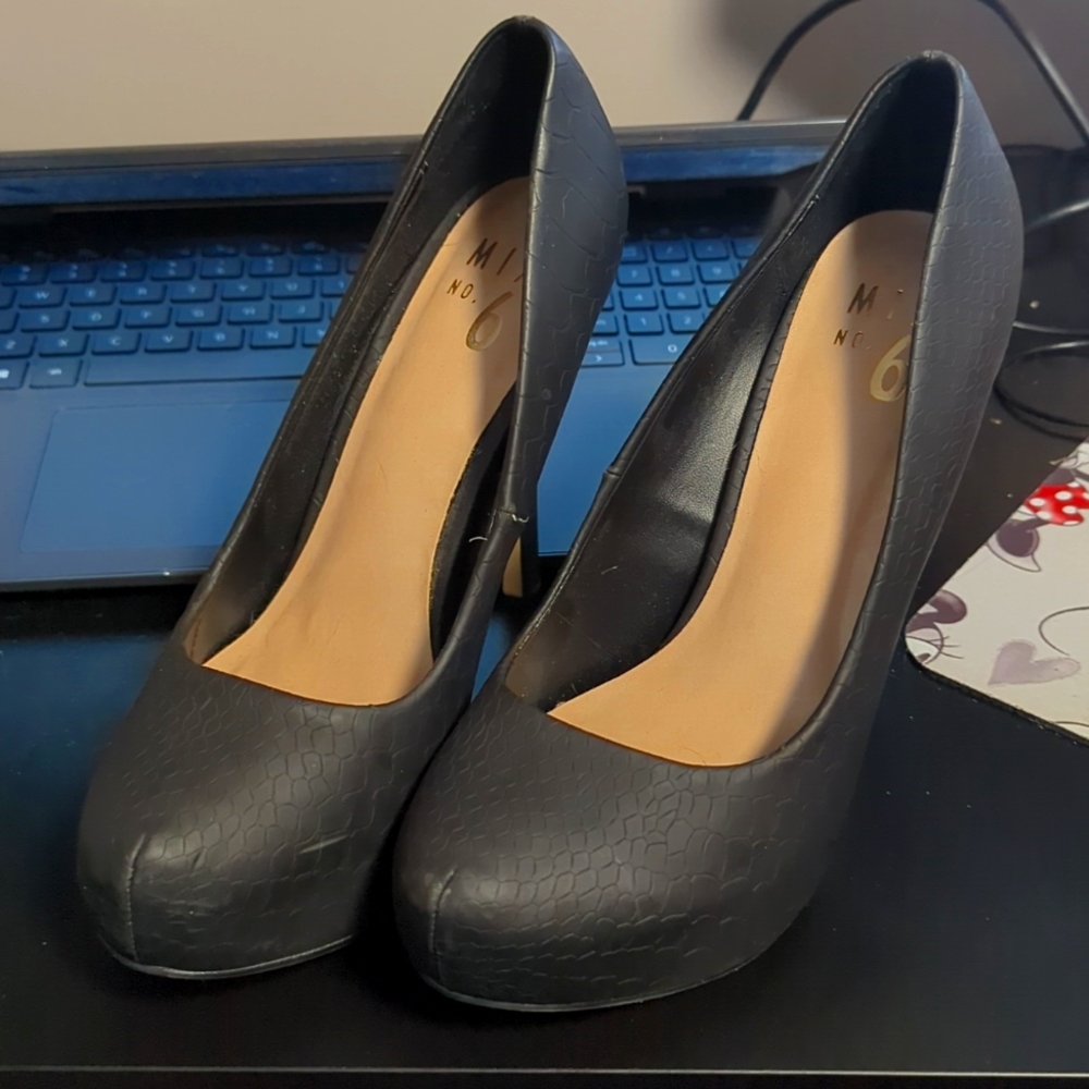 Black Mix No. 6 Heels